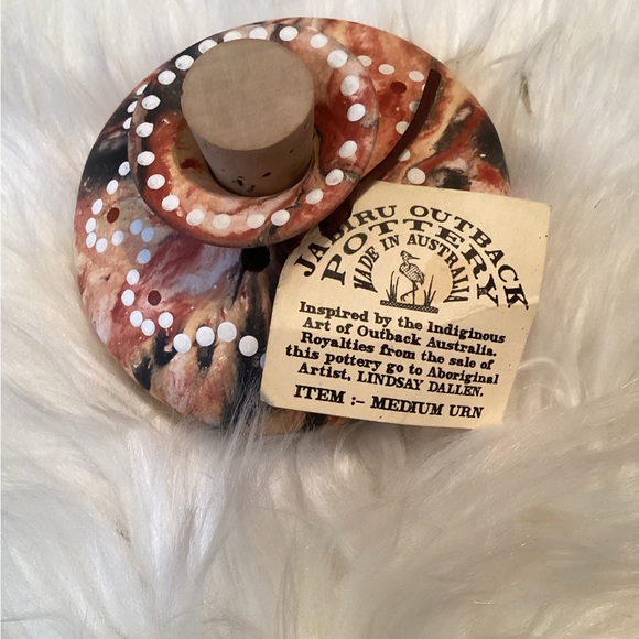 Jabiru Outback Pottery Urn Australia mini Signed - Picture 6 of 8